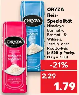 Kaufland ORYZA Reis Spezialität Angebot