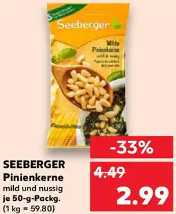Kaufland SEEBERGER Pinienkerne Angebot