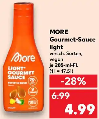 Kaufland MORE Gourmet-Sauce light Angebot