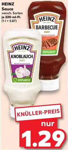 Kaufland HEINZ Sauce Angebot