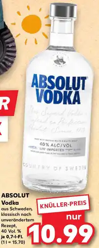 Kaufland ABSOLUT Vodka Angebot
