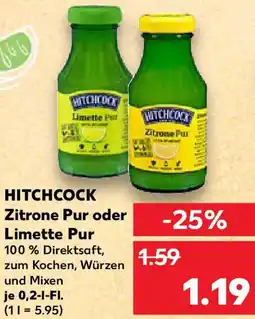 Kaufland HITCHCOCK Zitrone Pur oder Limette Pur Angebot