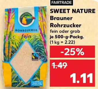 Kaufland SWEET NATURE Brauner Rohrzucker Angebot