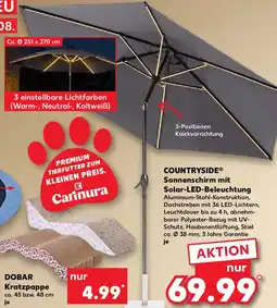 Kaufland COUNTRYSIDE Sonnenschirm mit Solar-LED-Beleuchtung Angebot