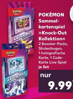 Kaufland POKÉMON Sammelkartenspiel Knock-Out Kollektion Angebot