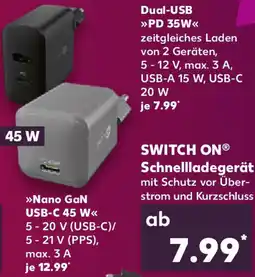 Kaufland SWITCH ON Schnellladegerät Angebot