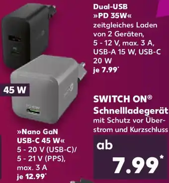 Kaufland SWITCH ON Schnellladegerät Angebot