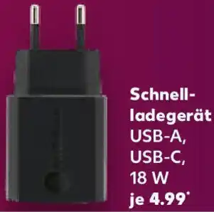Kaufland SWITCH ON Schnellladegerät Angebot