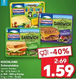 Kaufland HOCHLAND Schmelzkäse Angebot
