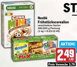 AEZ Nestlé Frühstückscerealien Angebot