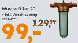 Globus Baumarkt Wasserfilter 1" Angebot