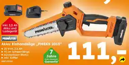 Globus Baumarkt PRIMASTER Akku Einhandsäge „PMEKS 2015" Angebot