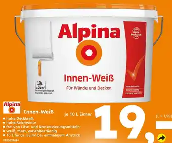 Globus Baumarkt Alpina Innen-Weiß Angebot