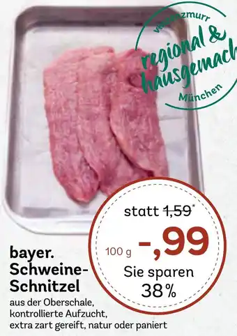AEZ bayer. Schweine Schnitzel Angebot