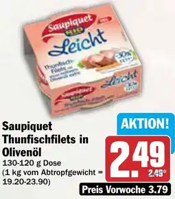 AEZ Saupiquet Thunfischfilets in Olivenöl Angebot