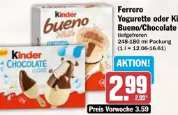 AEZ Ferrero Yogurette oder Kinder Bueno/Chocolate Angebot