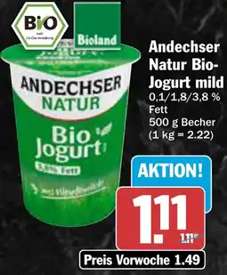 AEZ Andechser Natur Bio Jogurt mild Angebot