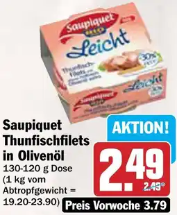 AEZ Saupiquet Thunfischfilets in Olivenöl Angebot