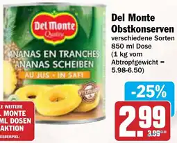 AEZ Del Monte Obstkonserven Angebot