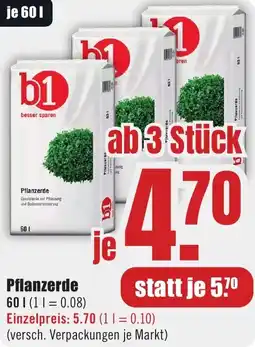 B1 Discount Baumarkt b1 Pflanzerde Angebot