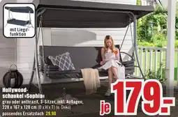 B1 Discount Baumarkt Hollywoodschaukel Sophia Angebot