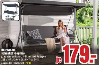 B1 Discount Baumarkt Hollywoodschaukel Sophia Angebot