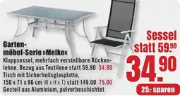 B1 Discount Baumarkt Gartenmöbel-Serie Meike Angebot
