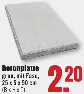 B1 Discount Baumarkt Betonplatte Angebot