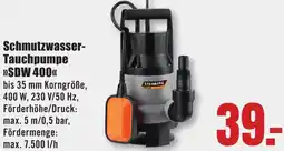 B1 Discount Baumarkt Schmutzwasser Tauchpumpe SDW 400 Angebot