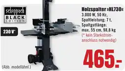 B1 Discount Baumarkt Scheppach Holzspalter HL730 Angebot