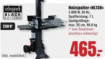 B1 Discount Baumarkt Scheppach Holzspalter HL730 Angebot