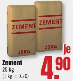 B1 Discount Baumarkt Zement Angebot