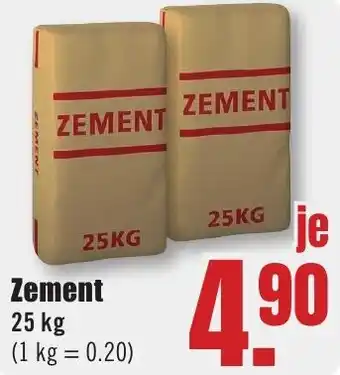B1 Discount Baumarkt Zement Angebot