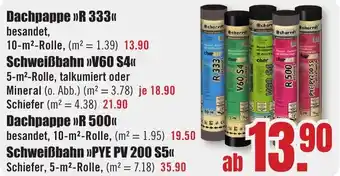 B1 Discount Baumarkt Dachpappe R 333 Angebot