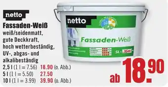 B1 Discount Baumarkt Netto Fassaden-Weiß Angebot
