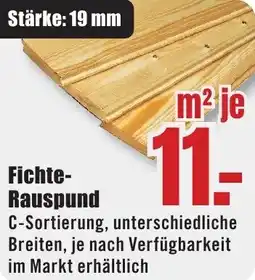 B1 Discount Baumarkt Fichte Rauspund Angebot