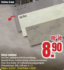 B1 Discount Baumarkt Klick-Laminat Angebot