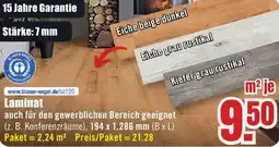 B1 Discount Baumarkt Laminat Angebot