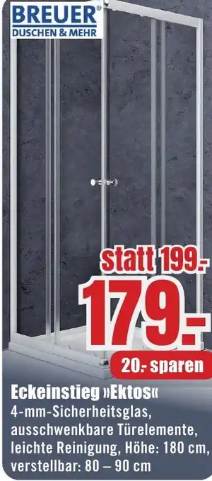 B1 Discount Baumarkt BREUER Eckeinstieg Ektos Angebot
