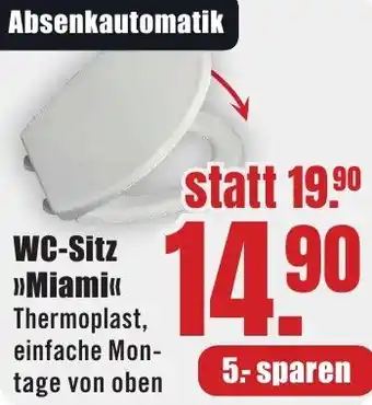 B1 Discount Baumarkt WC-Sitz Miami Angebot