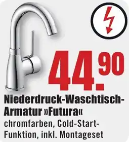 B1 Discount Baumarkt Niederdruck-Waschtisch Armatur Futura Angebot