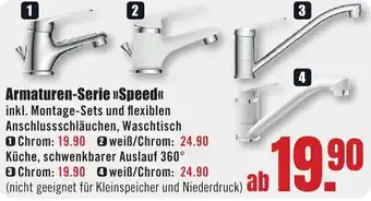 B1 Discount Baumarkt Armaturen-Serie Speed Angebot