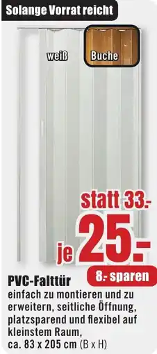 B1 Discount Baumarkt PVC-Falttür Angebot