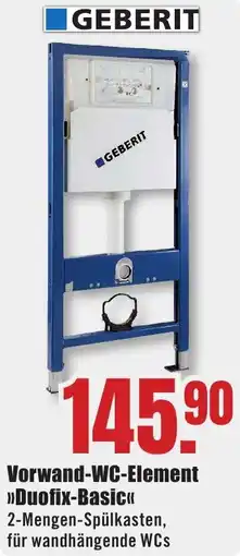 B1 Discount Baumarkt GEBERIT Vorwand-WC-Element Duofix-Basic Angebot