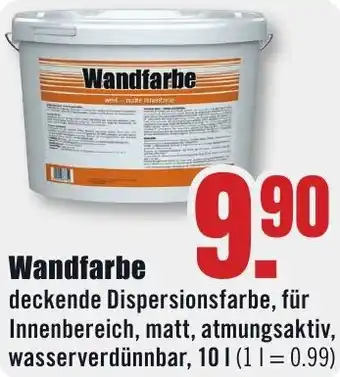 B1 Discount Baumarkt Wandfarbe Angebot
