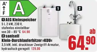 B1 Discount Baumarkt AEG Kleinspeicher Angebot