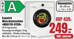 B1 Discount Baumarkt Exquisit Waschmaschine WA6110-020A Angebot