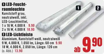 B1 Discount Baumarkt LED-Feuchtraumleuchte Angebot