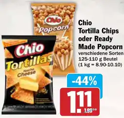 AEZ Chio Tortilla Chips oder Ready Made Popcorn Angebot