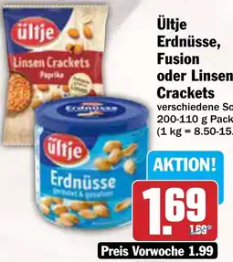 AEZ Ültje Erdnüsse, Fusion oder Linsen Crackets Angebot